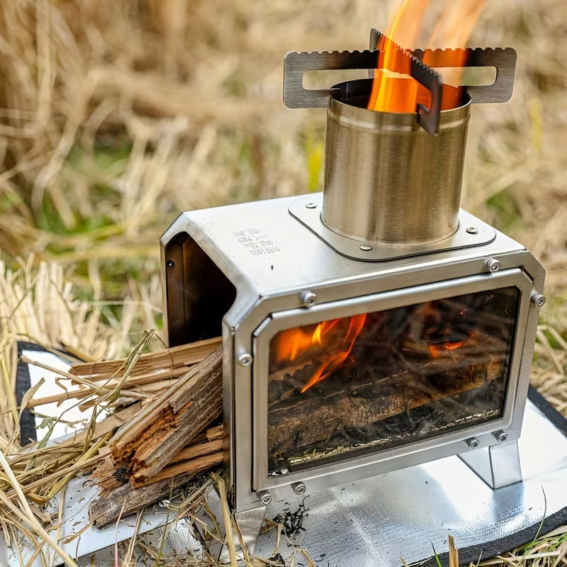 Portable Stainless Steel Square Stove