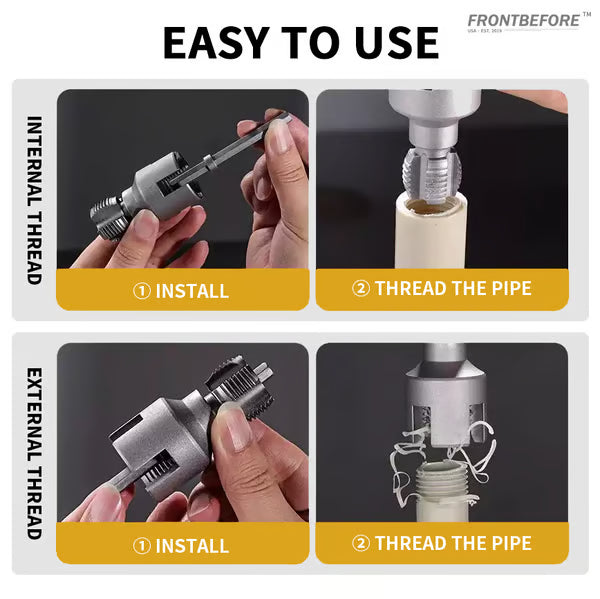 🔥 एकीकृत भित्री र बाहिरी पाइप थ्रेड काट्ने उपकरण