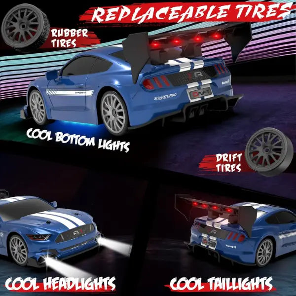 Electric remote-controlled drift car, high-speed racing car