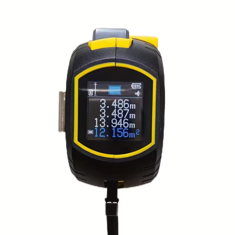उच्च सटीकता भएको लेजर रेंजफाइन्डर स्टील टेप मापन यन्त्र