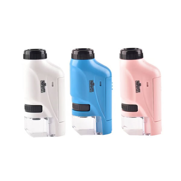 बालबालिकाका लागि पोर्टेबल ह्यान्डहेल्ड माइक्रोस्कोप – ६०–१२०x सम्म समायोज्य जूमसहित