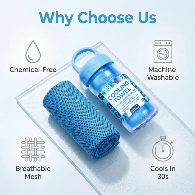 ❄💦Cold Sweat Towel You Can Use Anywhere, Anytime!