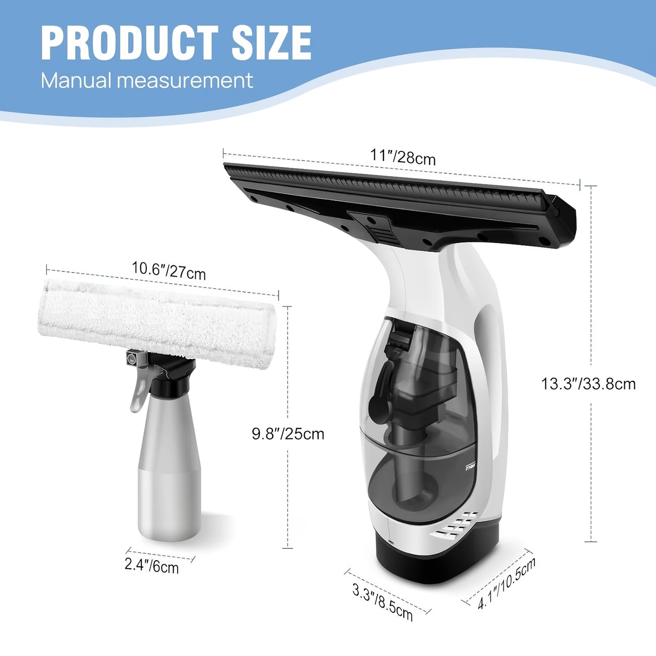 Window Vacuum Squeegee Cordless