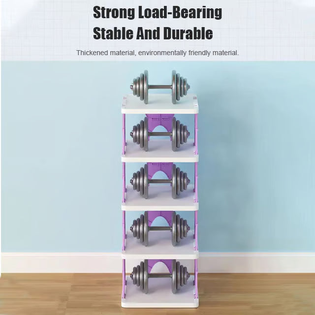 🦶बहु-तह स्थापना-रहित तह गर्न मिल्ने जुत्ता भण्डारण क्याबिनेट