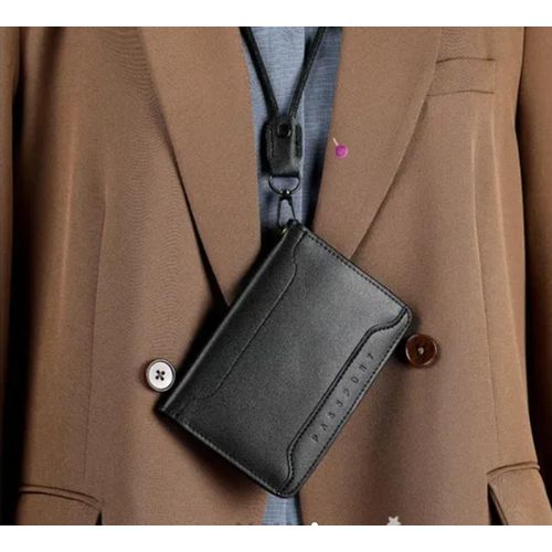 Fitron Cowhide multifunctional wallet passport bag travel ticket storage passport holder
