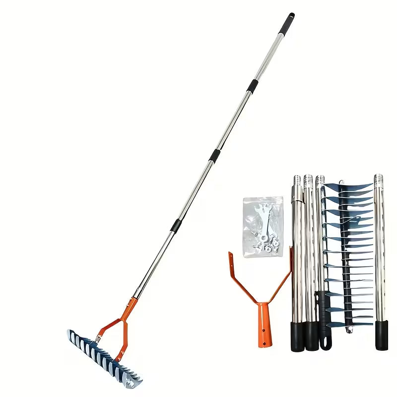 Heavy-Duty Lawn & Garden Rake