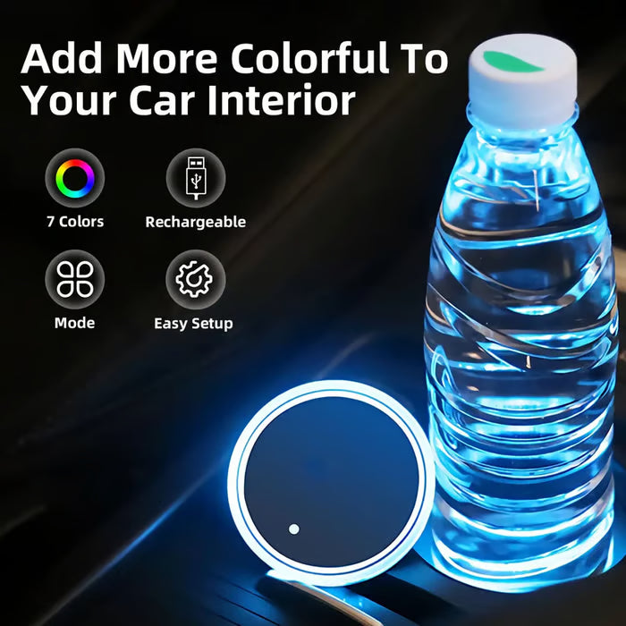 LED Car Cup Holder Lights