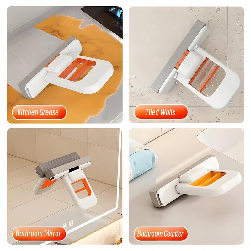 🧼🫧Mini Foldable Desktop Mop – Mop for Wet & Dry