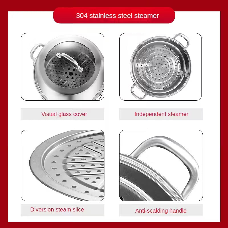 ठूलो क्षमता बहु-उपयोग स्टीमर – मोटो, सिउँदो, समुद्री खाना, तरकारीका लागि