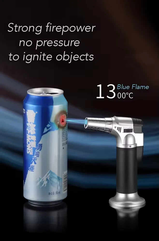 पोर्टेबल स्ट्रेट सिगार फ्लेम टर्च – वेल्डिङ टर्च, बारबिक्यु लाइटर, इग्निटर, आउटडोर मोक्सिबस्सन गन