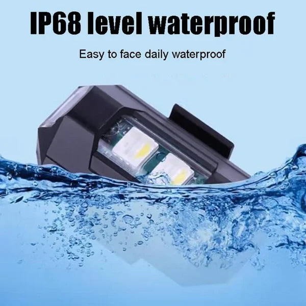 🔥 सवारीसाधनका लागि वायरलेस मिनी स्ट्रोब LED चेतावनी बत्ती (4pcs) 🔥