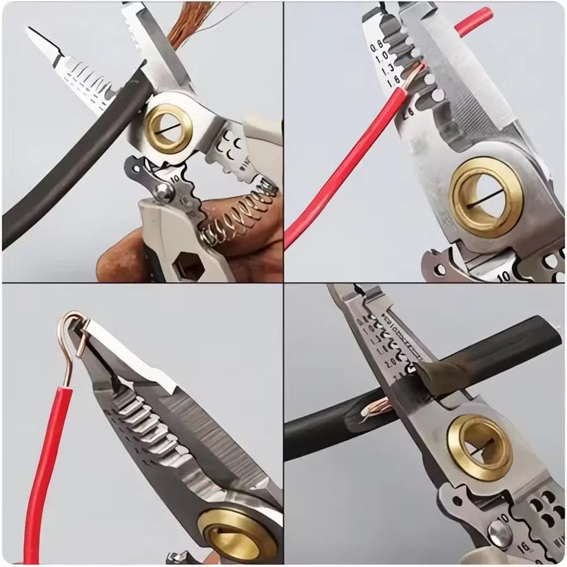 बहुउद्देश्यीय तार स्ट्रिपर इलेक्ट्रिसियन क्रिम्प प्लायर्स