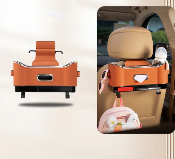 कार सिट पछाडिको लागि बहुउद्देश्यीय भण्डारण बाकस