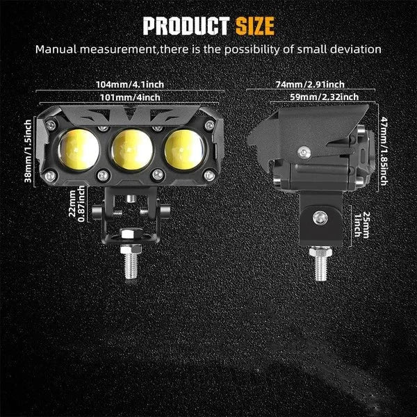 मोटरसाइकल ड्राइभिङ लाइट एलईडी सहायक लाइट