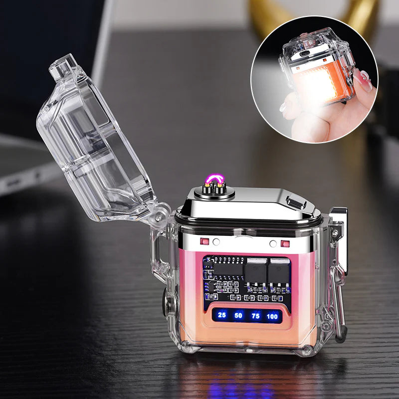 पुनः चार्जेबल पारदर्शी आर्क लाइटर