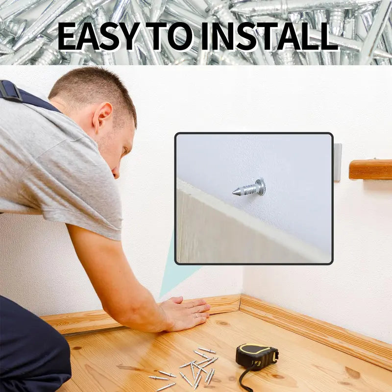 💥200 Count Non-Marking Double-Headed Skirting Nails 🛠️