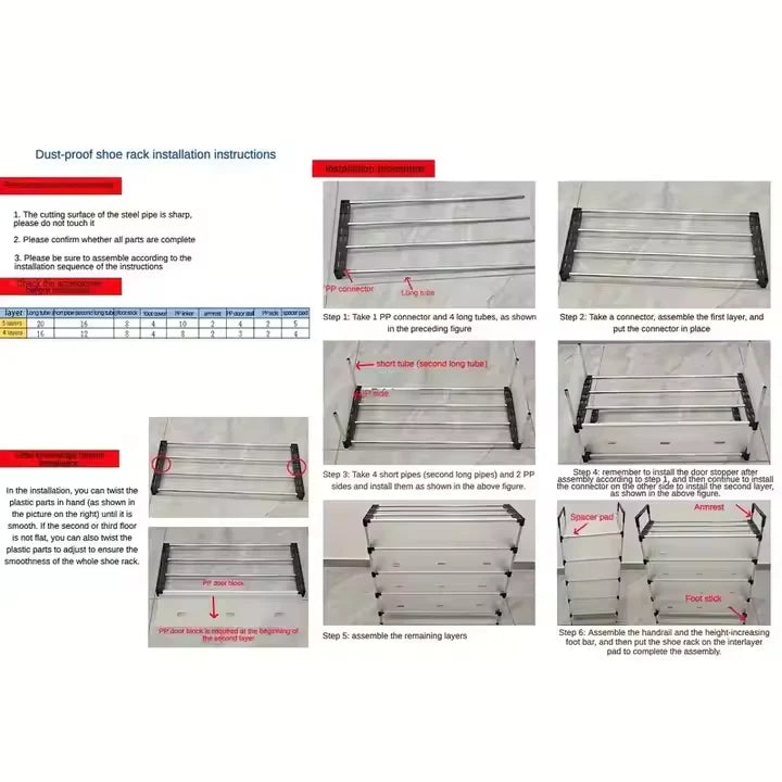 👟 Multi-Tier Dust-Proof Shoe Rack 🌟