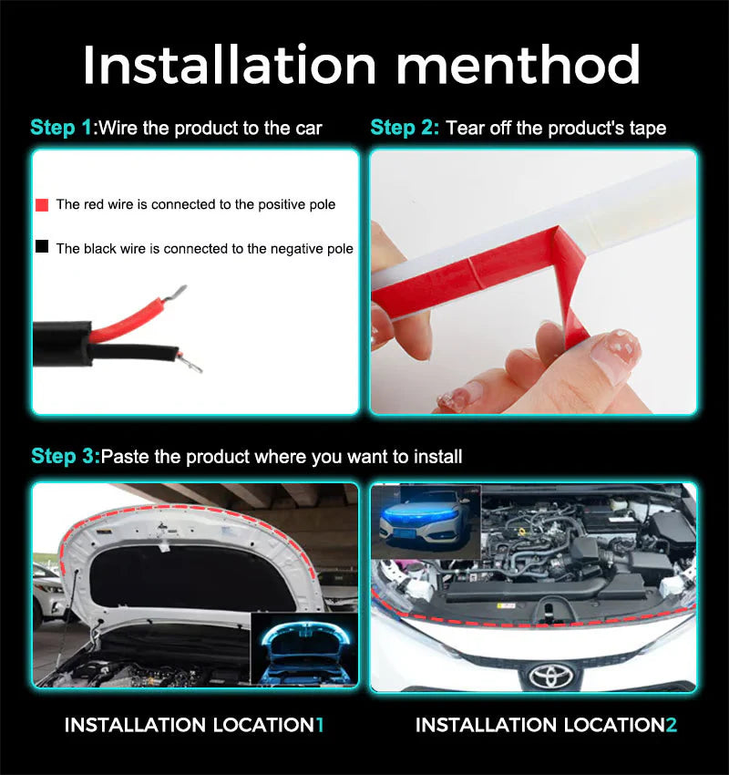 🚗✨ डायनामिक स्क्यान स्टार्ट-अप हुडबिम किट ✨🚗