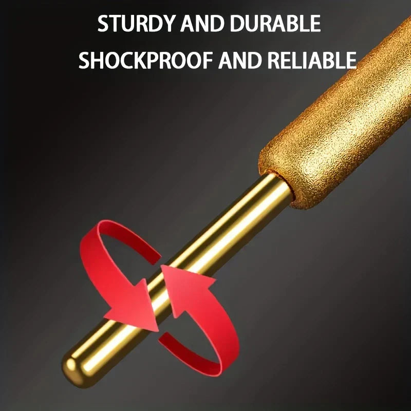 💎 १० टुक्रा डायमण्ड चेन सॉ शार्पनर सेट – टाइटेनियम कोटेड करन्डम ग्राइन्डिङ बिटहरू