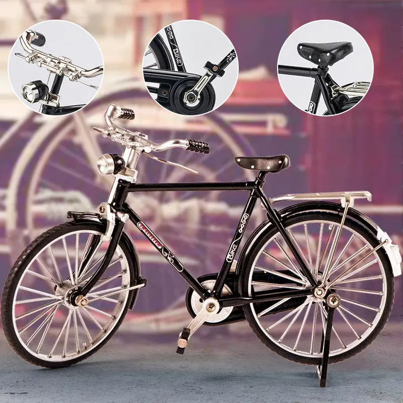 🚴‍♂️✨ Retro Alloy Mini Bike Model – DIY Fun, Classic Style, Timeless Collectible