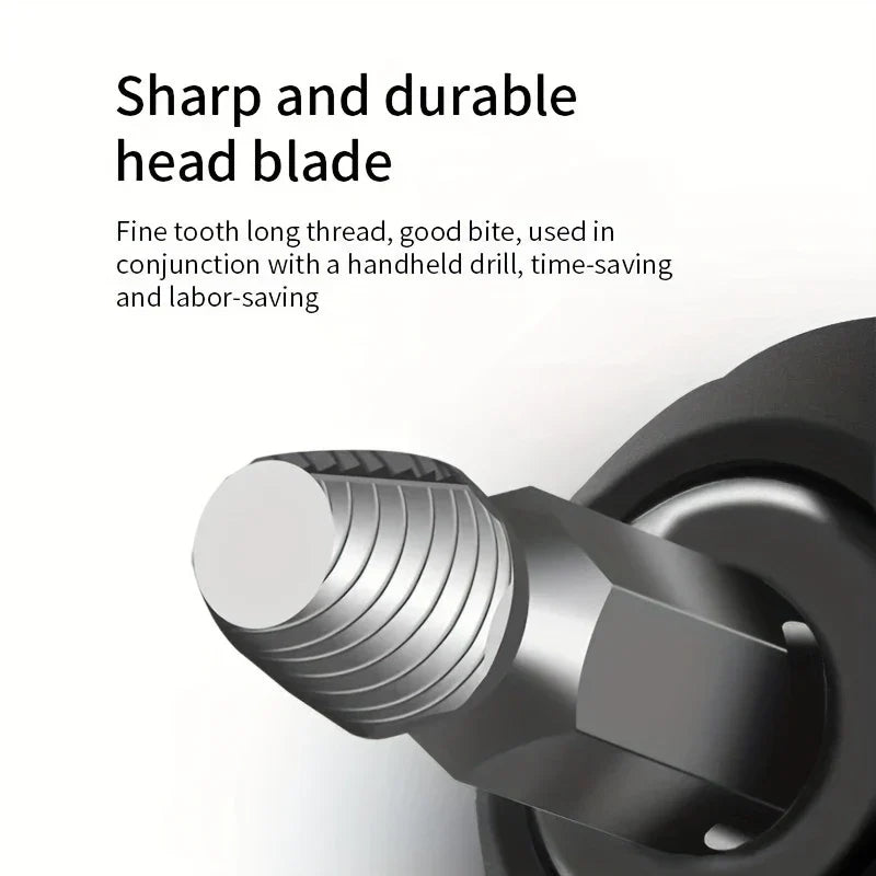 ५ वटा बिग्रिएका स्क्रू निकाल्ने ड्रिलहरूको सेट