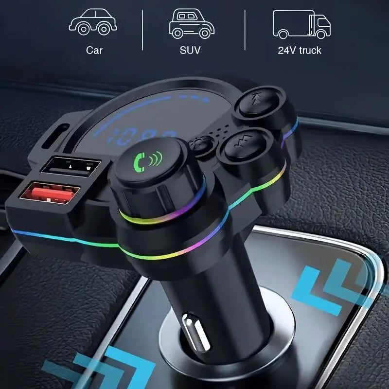 PD 30W Type-C Car Charger & Bluetooth 5.3 FM Transmitter