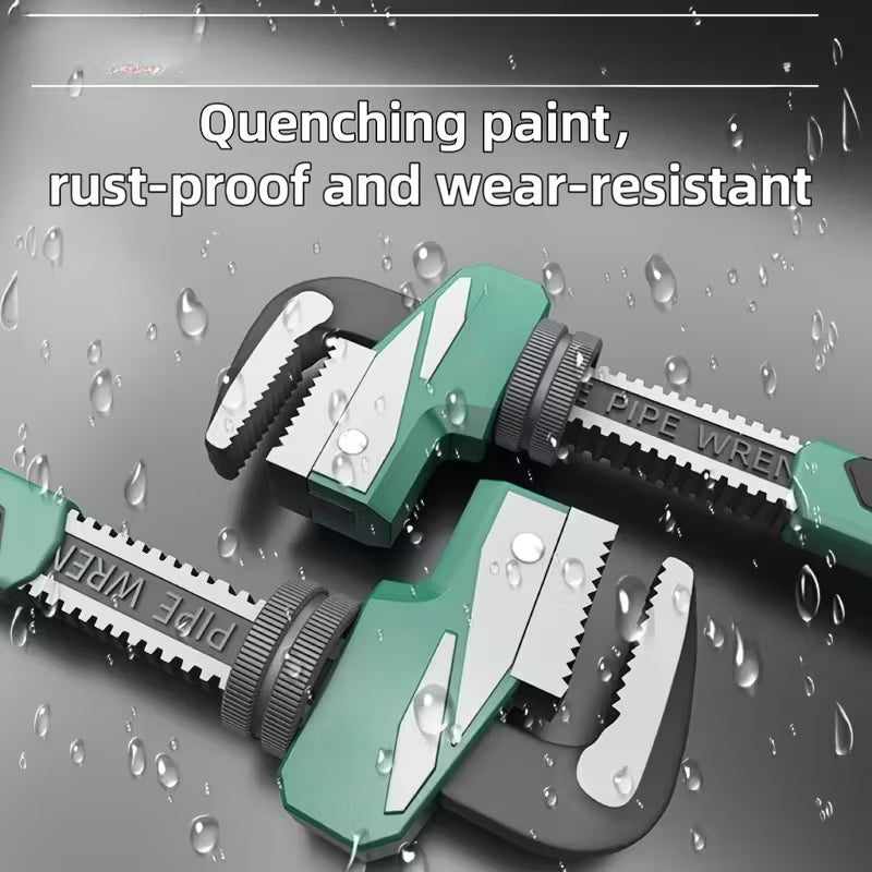 औद्योगिक-स्तरको पाइप रेन्च - सार्वभौमिक छिटो समायोजन प्लम्बिङ रेन्च