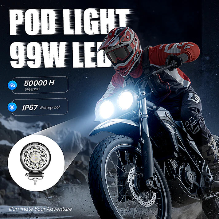 🎉4-inch 99W LED Pod for Off-Road