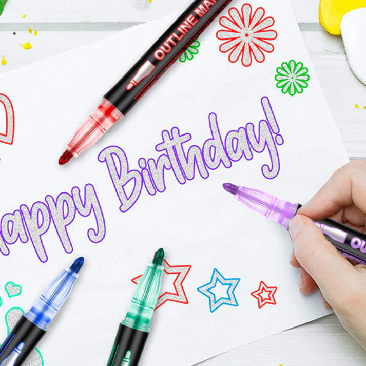 🎉Perfect Gift for Kids🎁Coloring Lightstick Graffiti Highlighter Pens