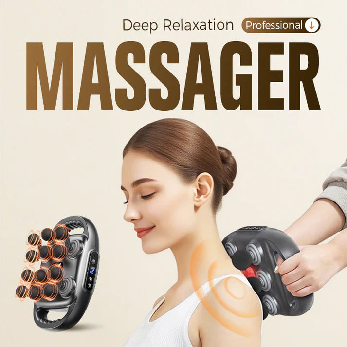 16-Head Muscle Massager – Deep tissue relief, automatic kneading.