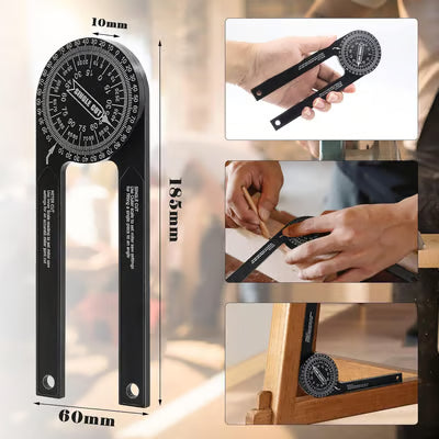 मिटर सॉ प्रो्ट्र्याक्टर ३६०° एङ्गल मापन उपकरण