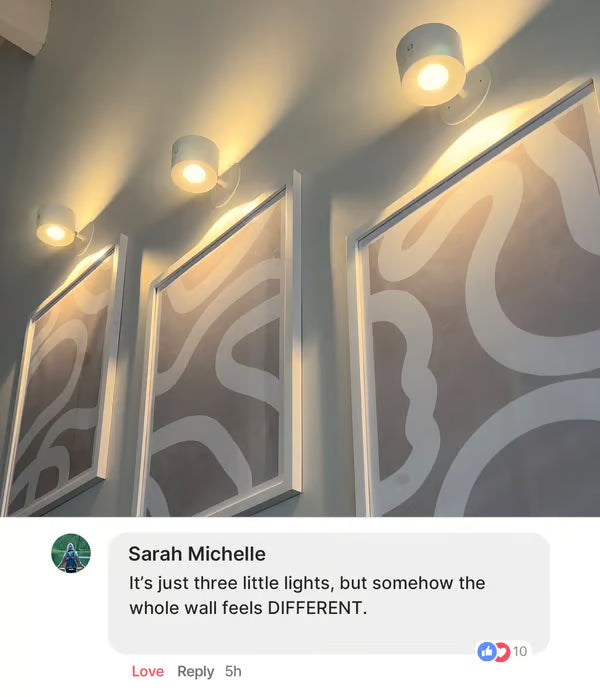 360° Rotatable Rechargeable Touch Wall Lamp with Double Sided Light Source