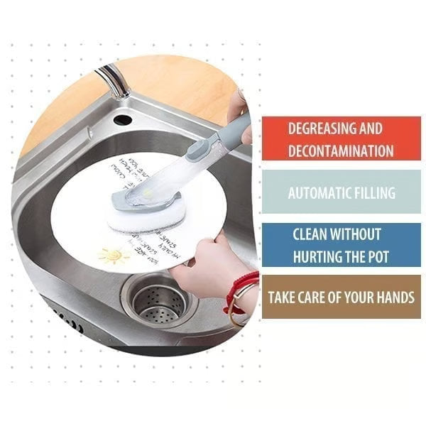 भान्सा सिंक स्क्रबर बर्तन धुने ब्रश उपकरण