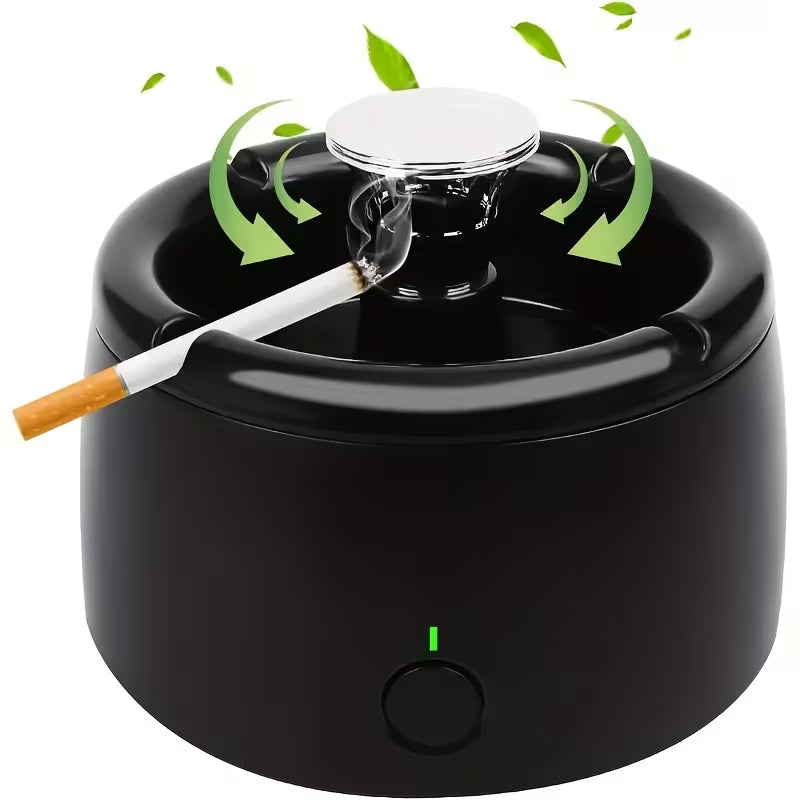 Smart Ashtray with USB Rechargeable Battery