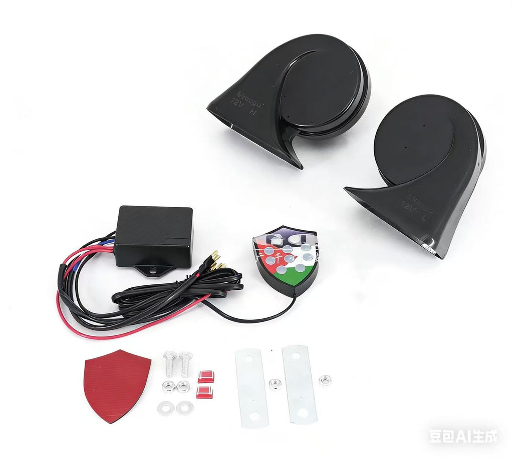 12V Waterproof Electric Car Horn (120dB) Long-Life Loud Auto Horn