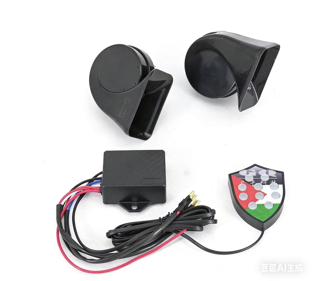 12V Waterproof Electric Car Horn (120dB) Long-Life Loud Auto Horn