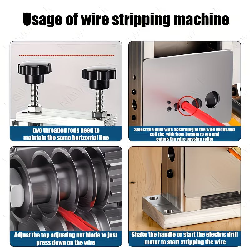 6-hole Manual Wire Stripping Machine