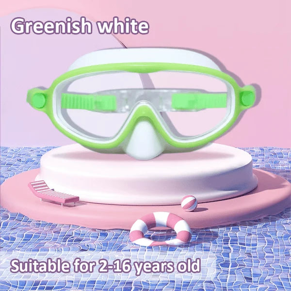 🏊‍♀️HD children's large frame waterproof and anti-fog swimming goggles