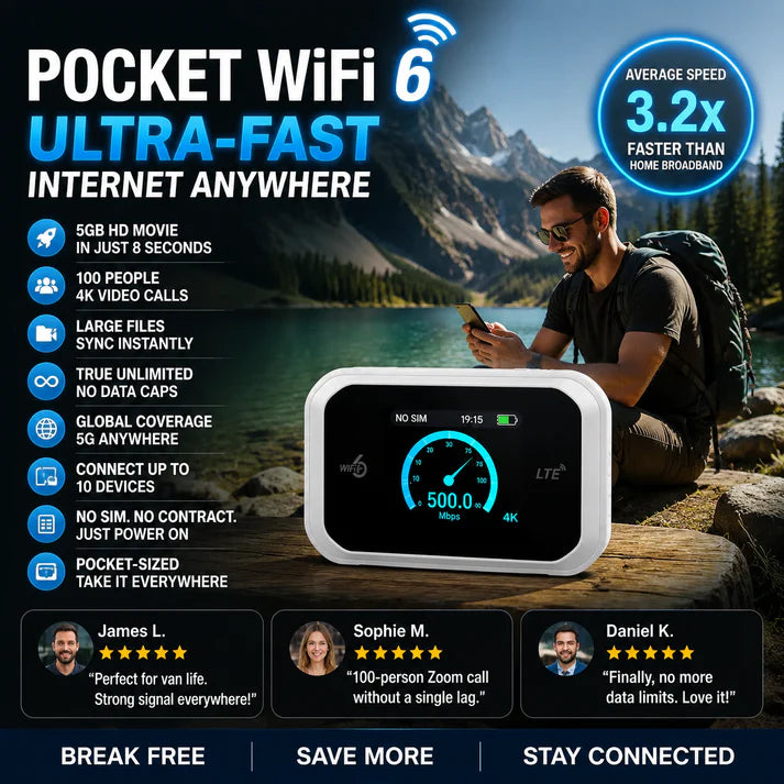 📶Mobile hotspot with full Wi-Fi coverage✨SIM card not included