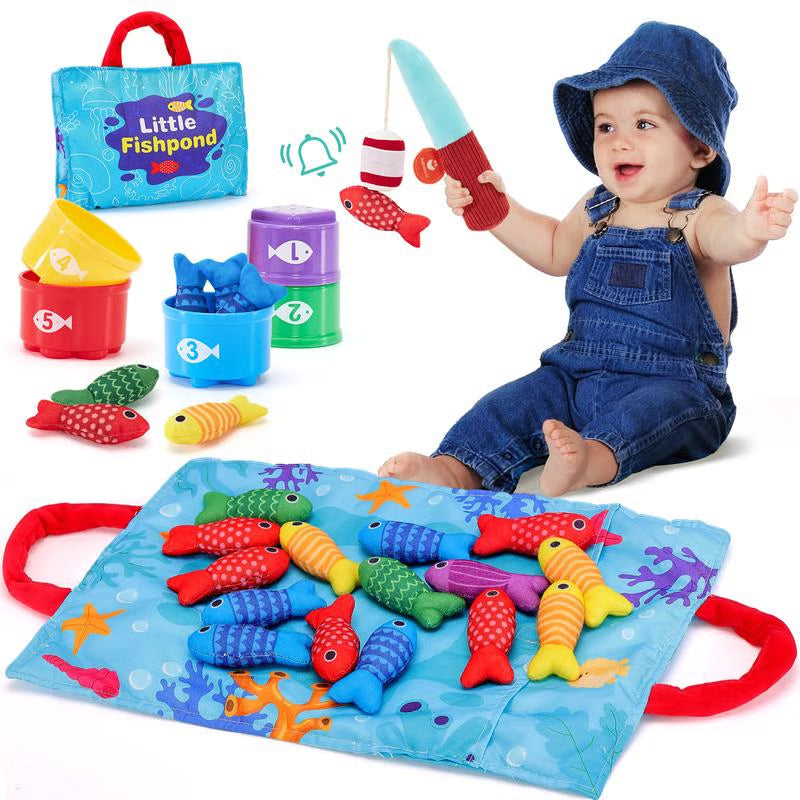 A fishing set for toddlers, that helps with number counting and color sorting