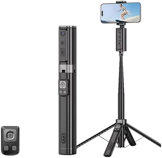 AOCHUAN Smart M3 Handheld Selfie Stick Equipped With AI Tracking And 360° Rotation Without Blind Spots For Smartphone Photograph