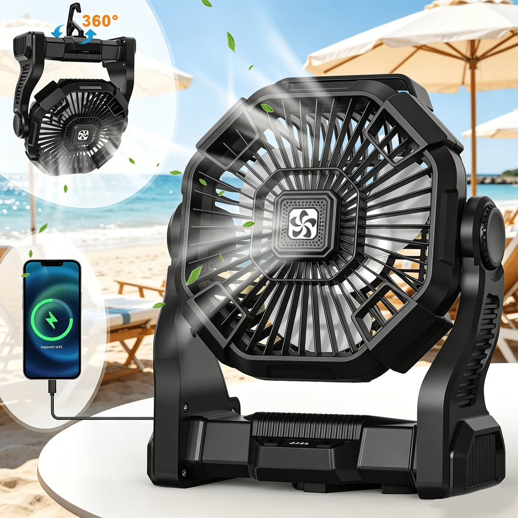 Charging+lighting+fan Three In One Electric Fan