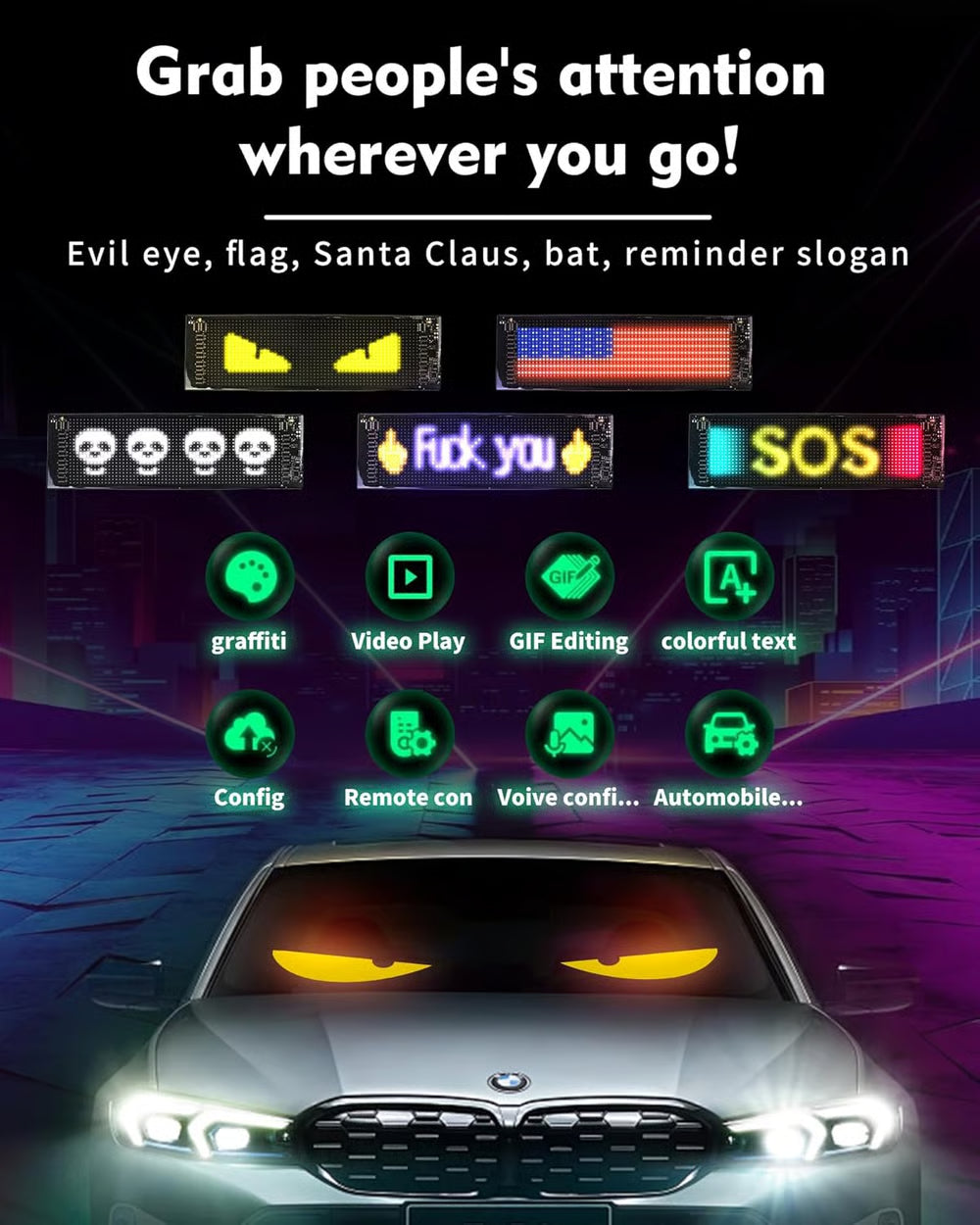 💥Devil Eyes LED Light Strips 👁️