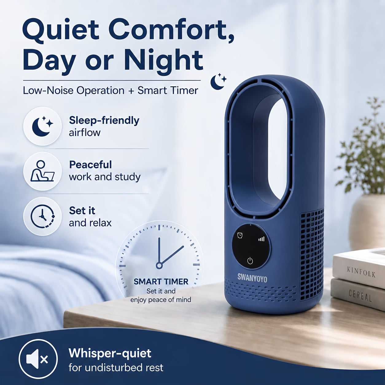 Portable Air Conditioning Fan USB Tower Fan