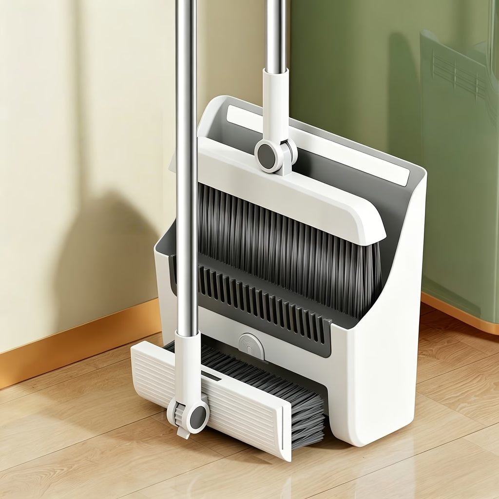 3-In-1 Broom with Dustpan Combo Set