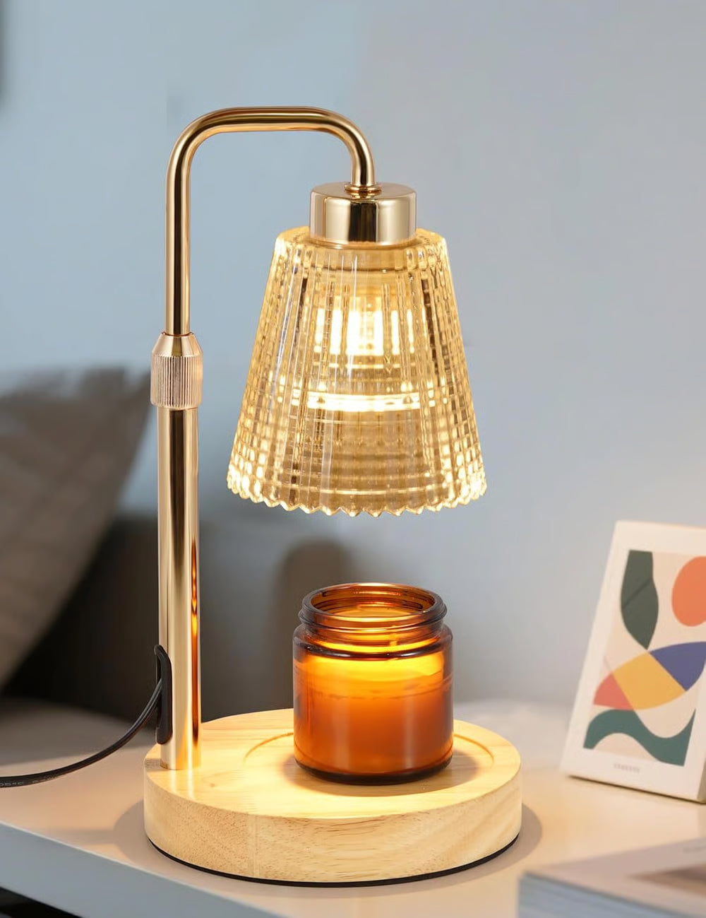 ⏰ Candle Warmer Lamp with Timer Dimmable 🕯️