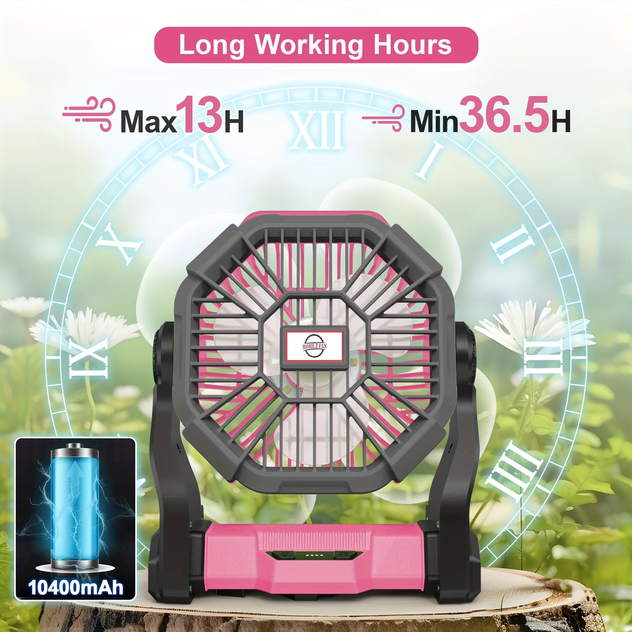 Charging+lighting+fan Three In One Electric Fan