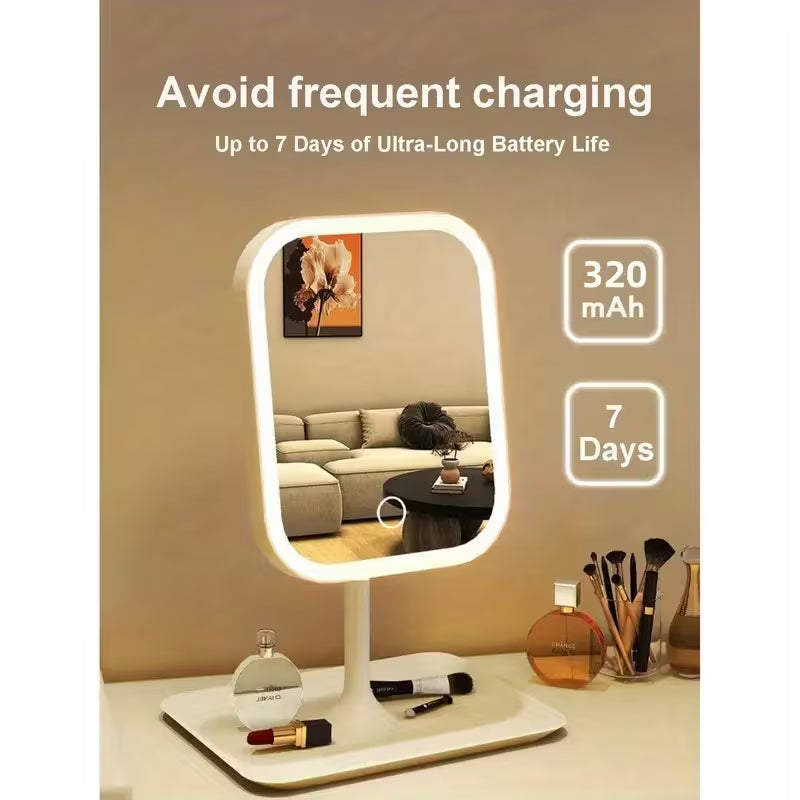 3-Color Changing Touch Sensor Makeup Mirror