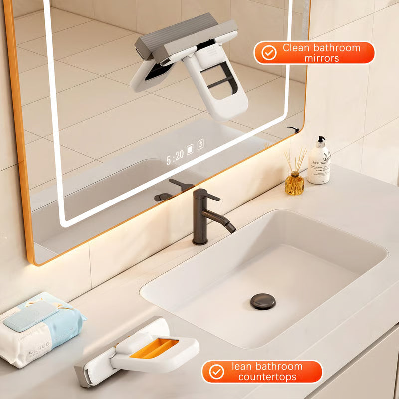 🧼🫧Mini Foldable Desktop Mop – Mop for Wet & Dry