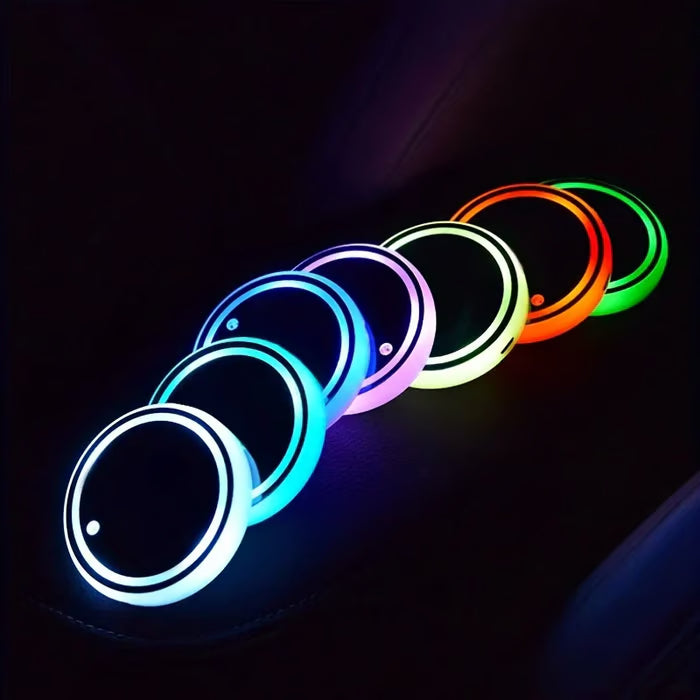 LED Car Cup Holder Lights